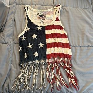 American flag tank top